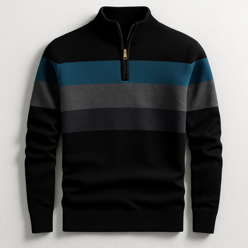 David | Men's Zip-Up Pullover
