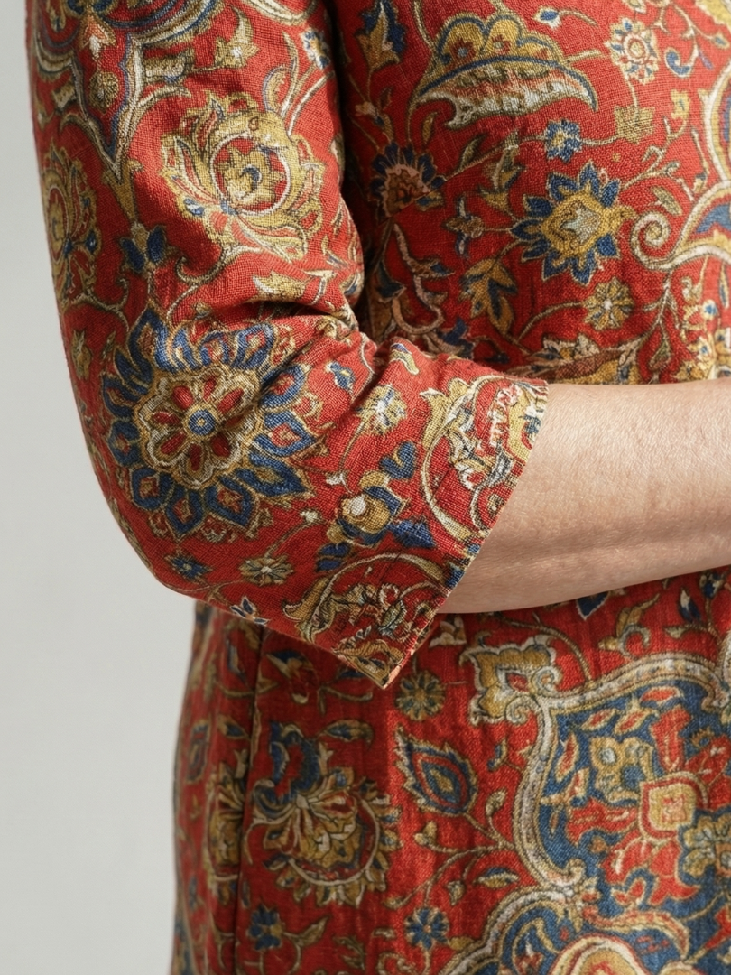 Carter | Ease Patchwork Midi Dress