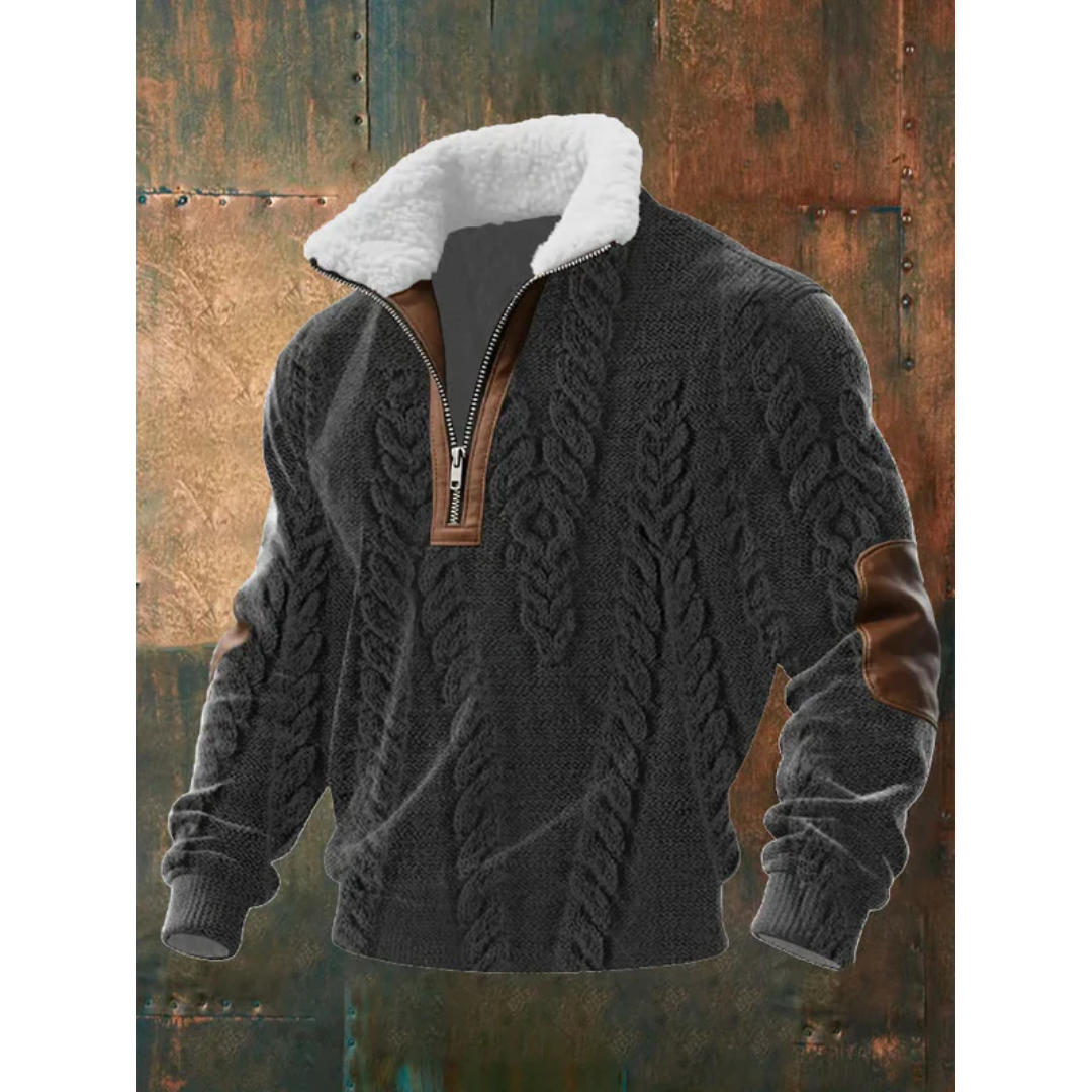 Thomas | High Neck Fleece Sweater