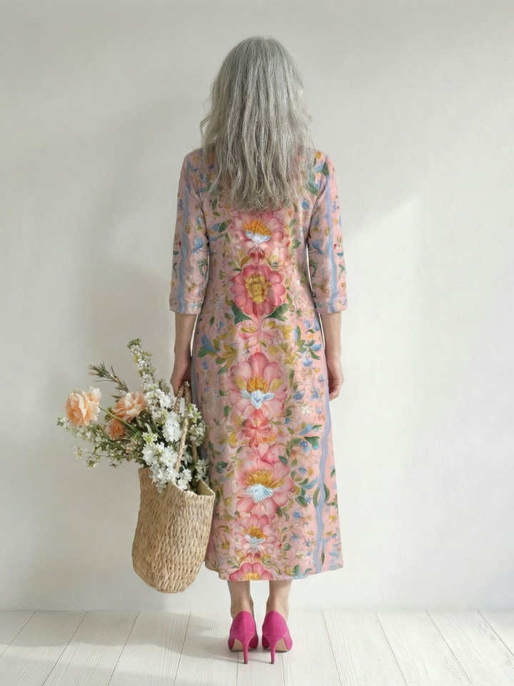 Julien | Light Form Floral Midi Dress