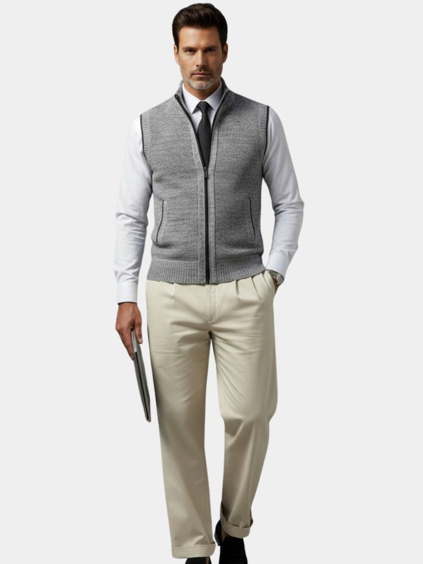 Hudson l Elegant Full-Zip Vest
