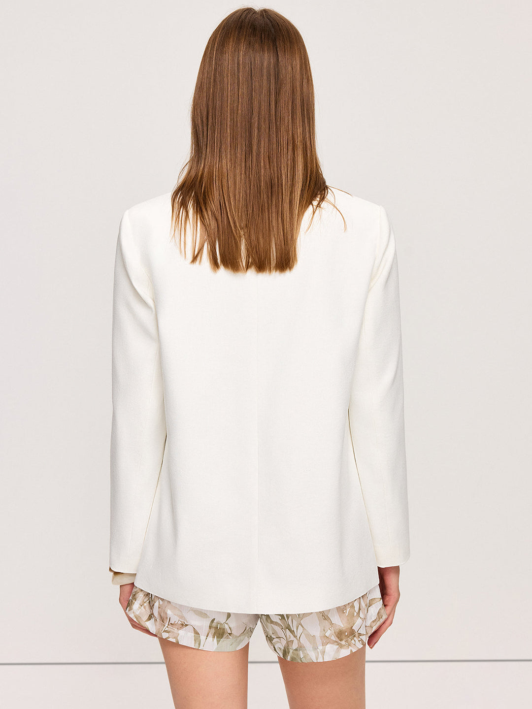 Linen & Cotton Pocketed Blazer