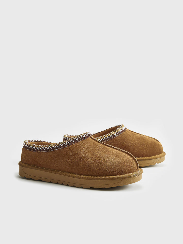 Women Fur Lined Slippers