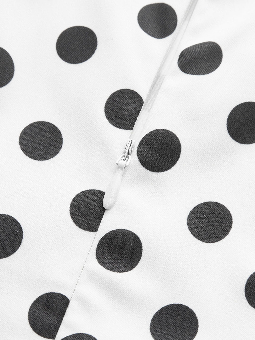 Polka Dot Sleeveless Midi Dress