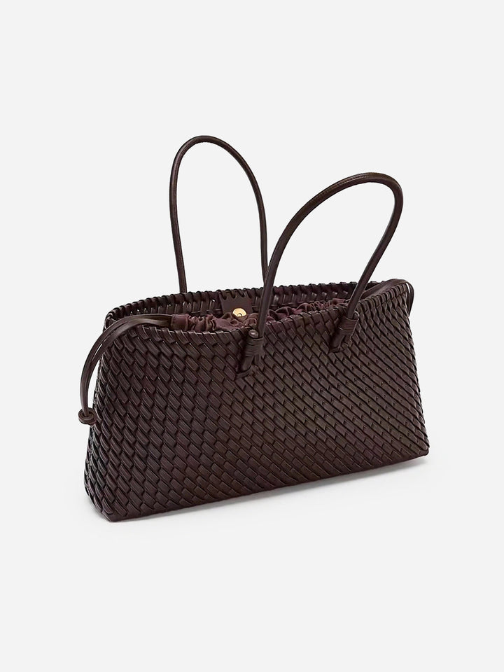 Woven PU Tote Bag