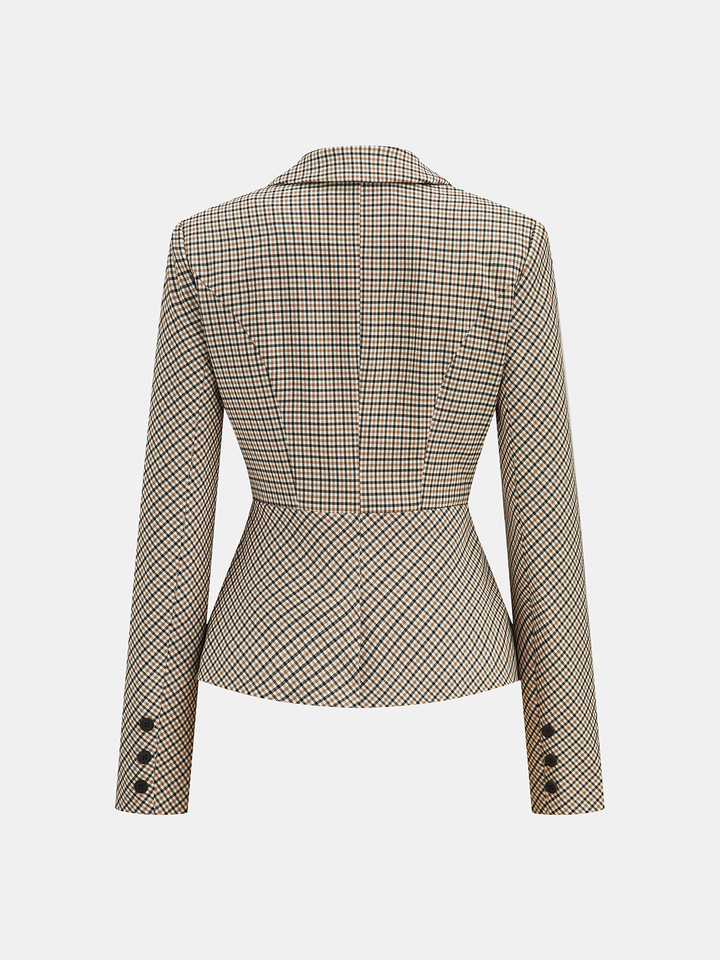 Checked Tailored Blazer