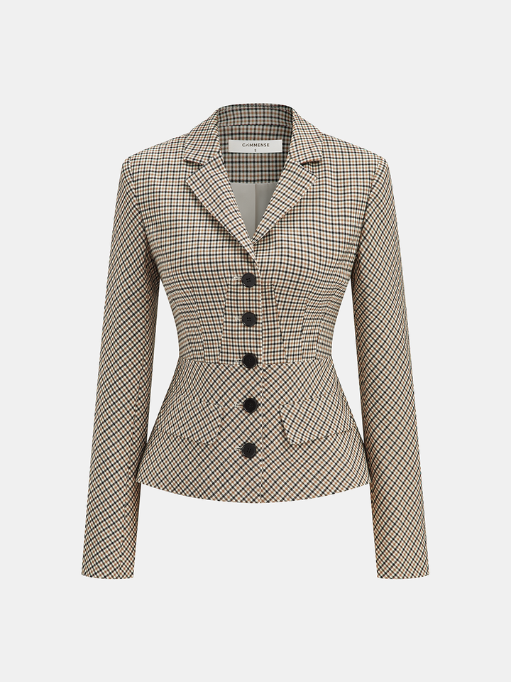 Checked Tailored Blazer