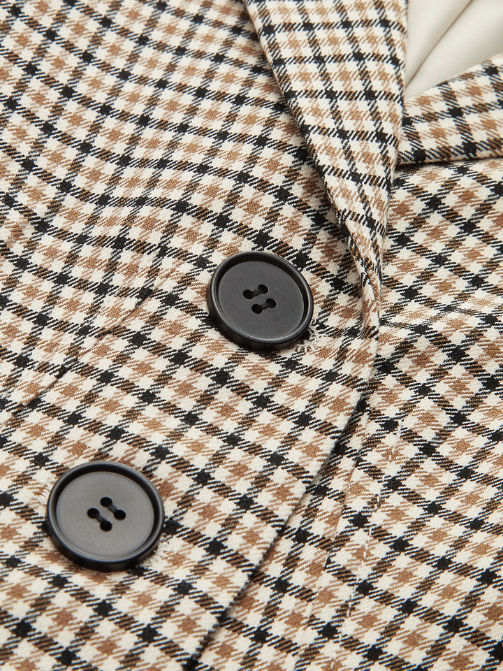 Checked Tailored Blazer