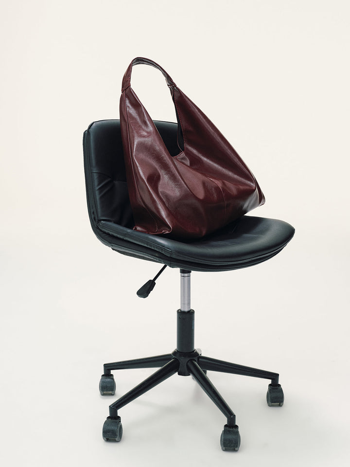 Oversized PU Leather Tote Bag