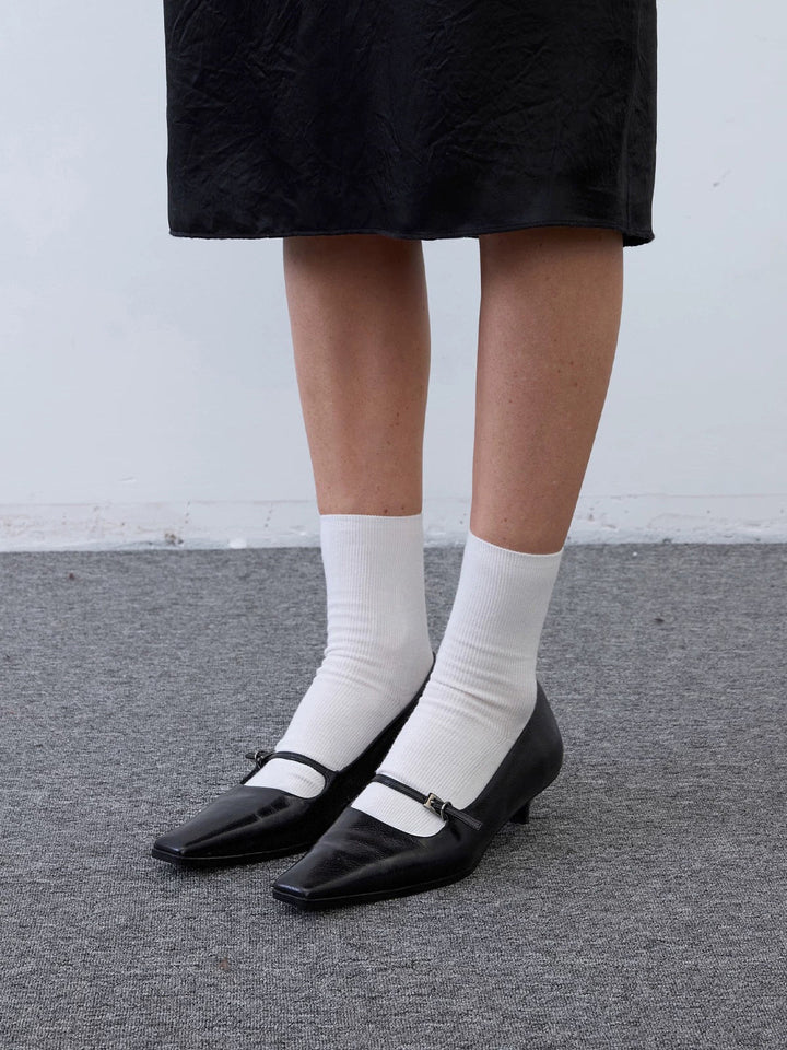 Square Toe Mary Jane Pumps