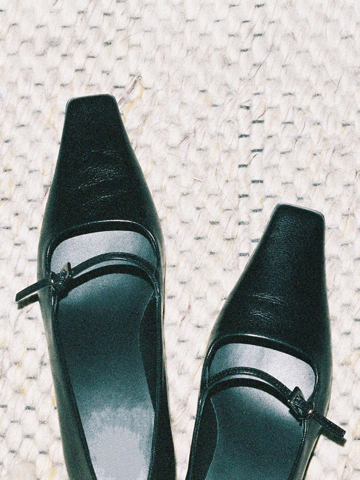 Square Toe Mary Jane Pumps