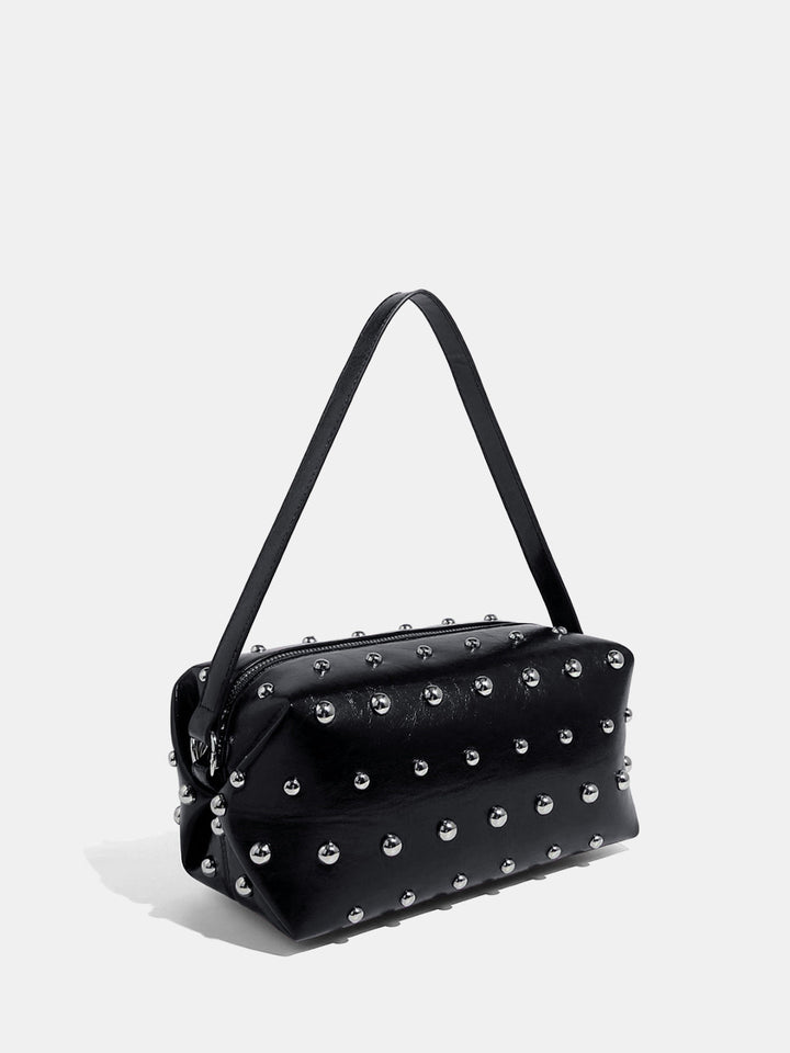 Studded Boxy Shoulder Bag