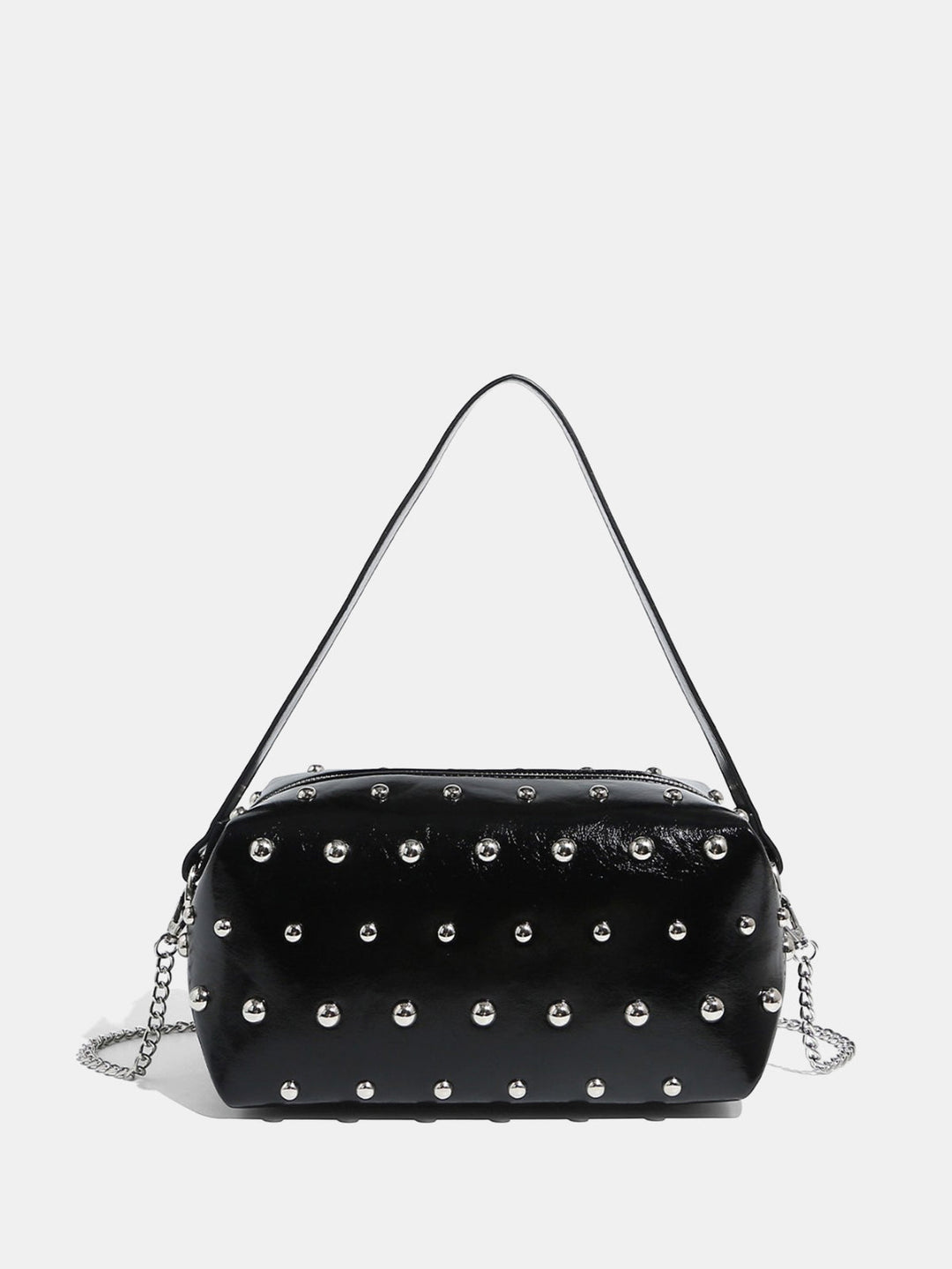 Studded Boxy Shoulder Bag