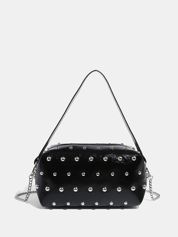 Studded Boxy Shoulder Bag