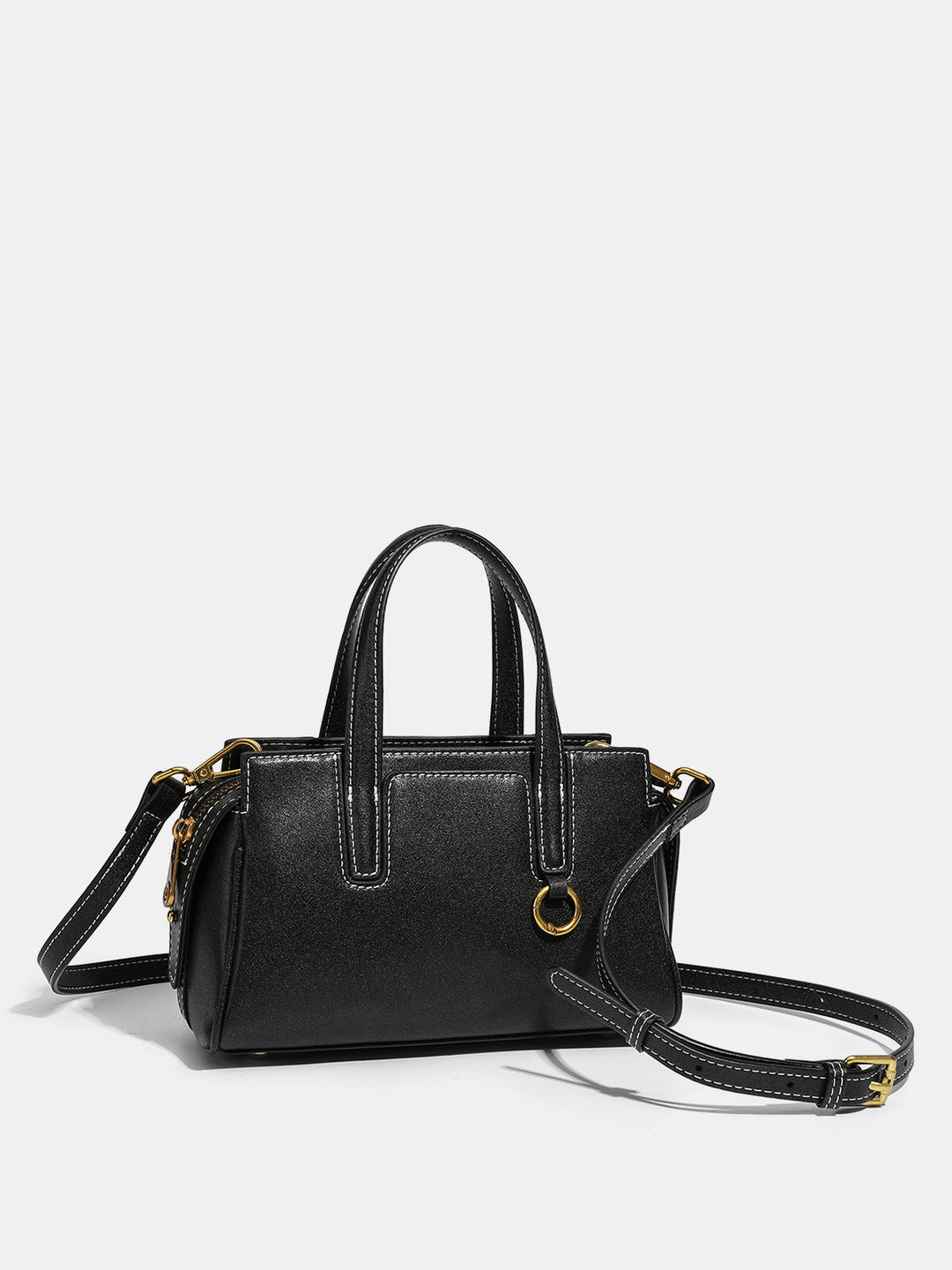 Vintage Leather Top-Handle Bag