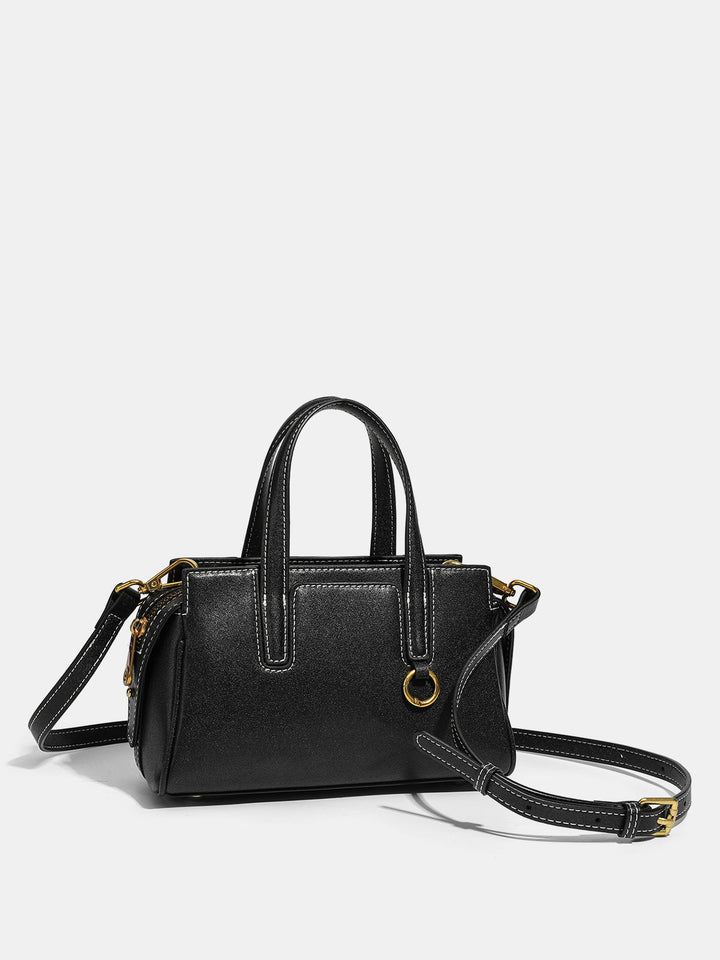 Vintage Leather Top-Handle Bag