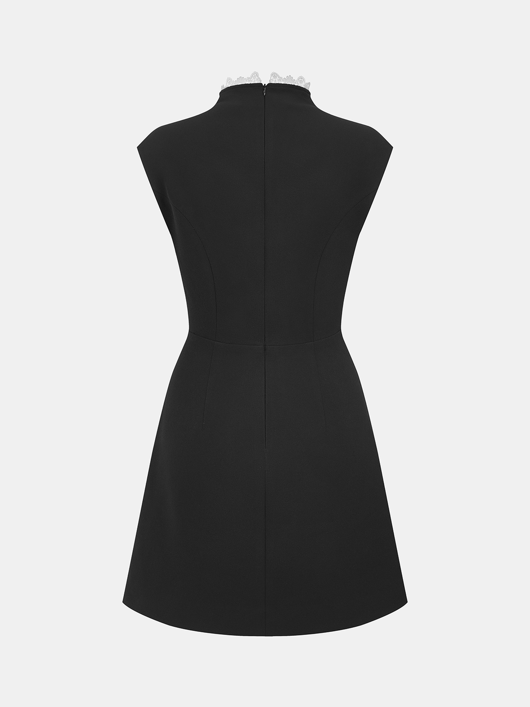 Lace Trim Sleeveless Dress