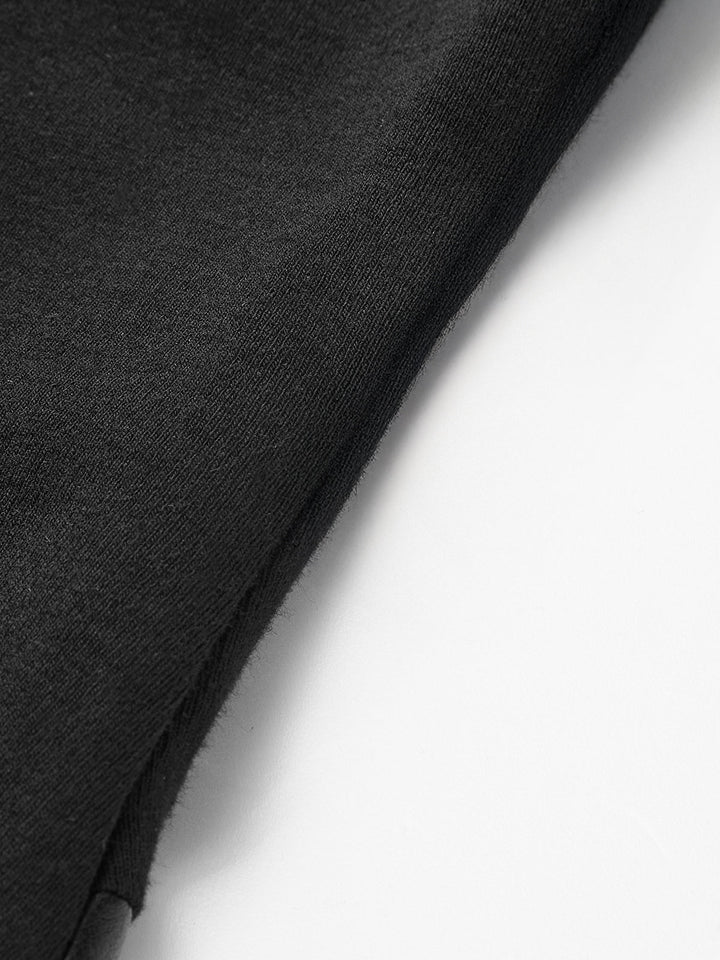 Knit & Faux Leather Panel Asymmetric Maxi Dress