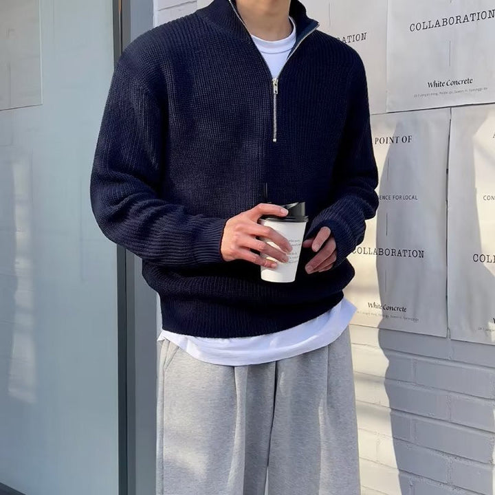 Brandon | Half-Zip Knitted Sweater