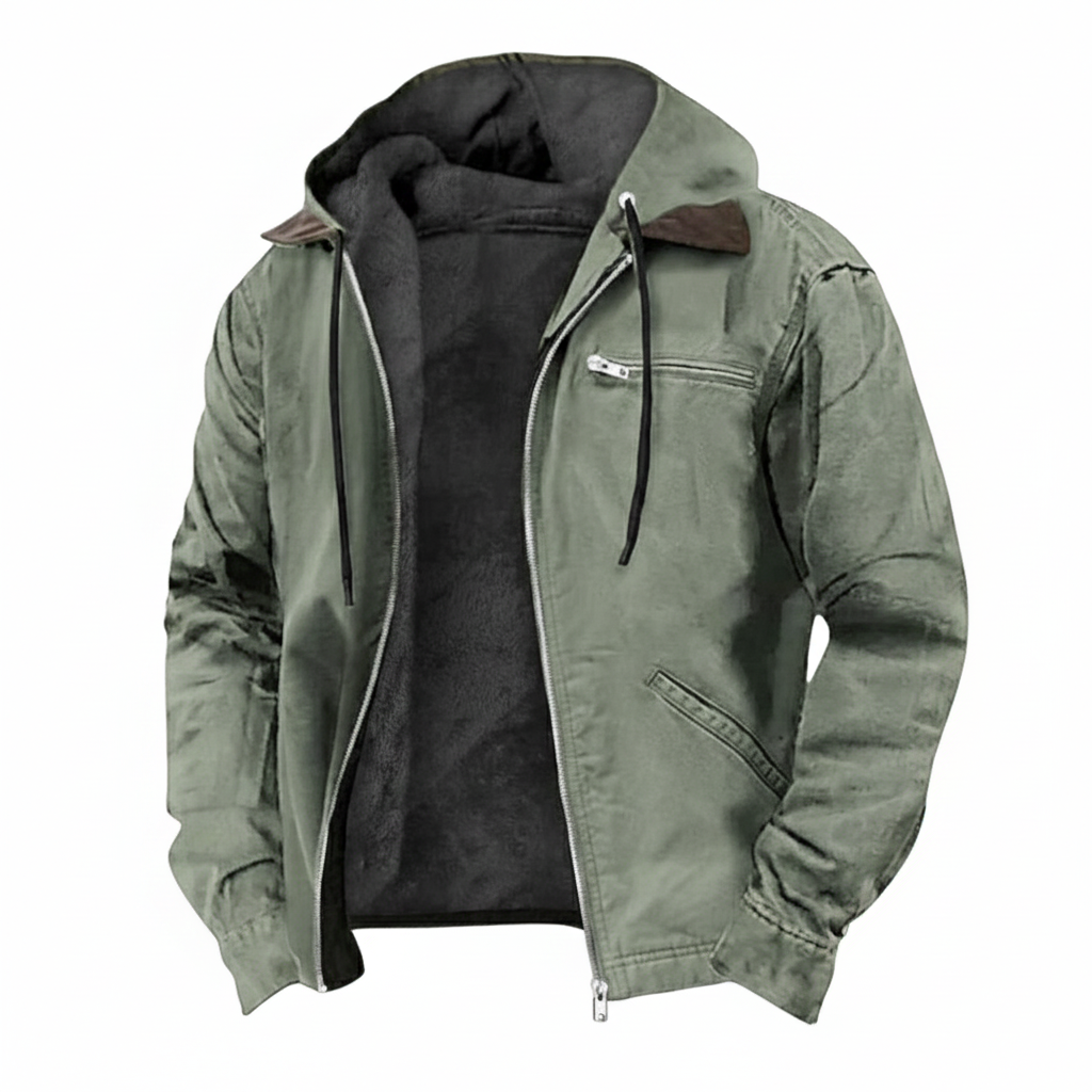 Nate | Zipper Hooded Jacket l Waterproof & Windproof