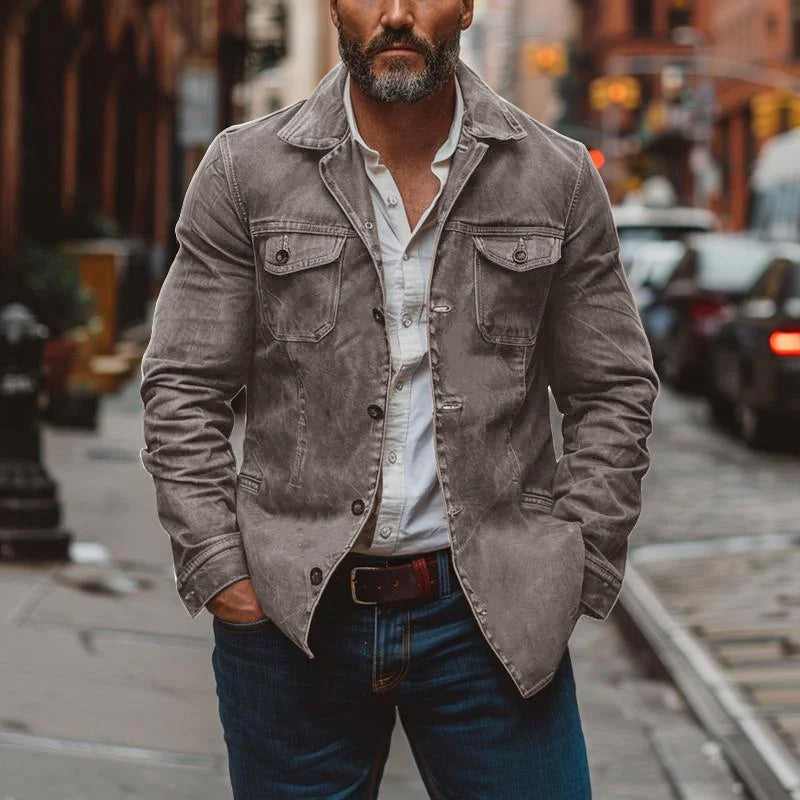 Denholm – Vintage Leather Work Jacket