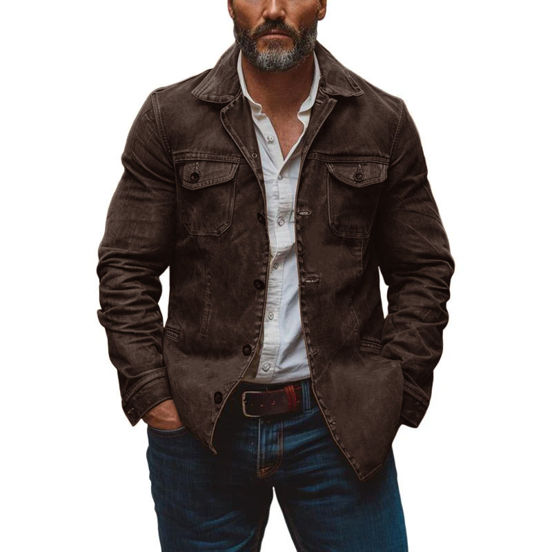 Denholm – Vintage Leather Work Jacket