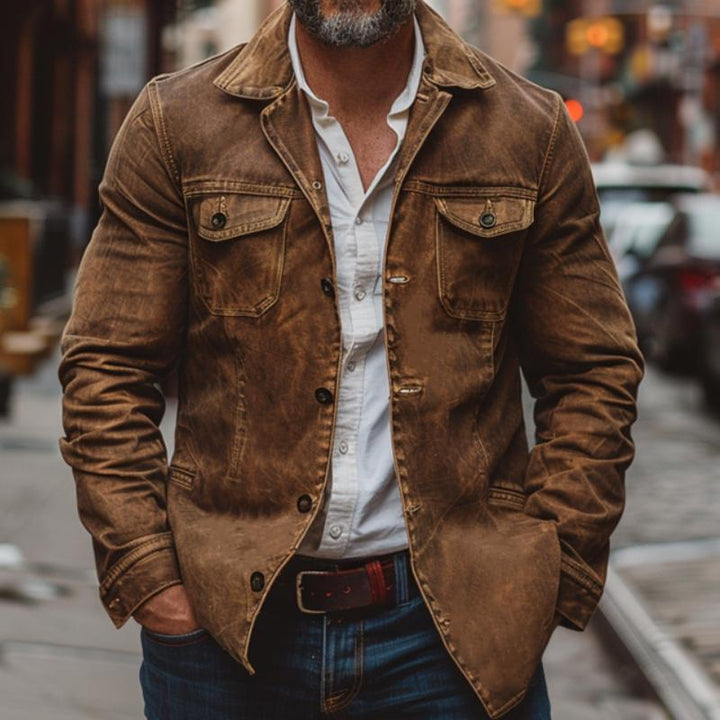 Denholm – Vintage Leather Work Jacket